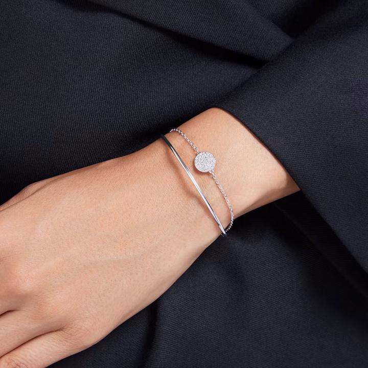 Produktbild Swarovski Meteora Armreif Weiss (17 cm, Swarovski Metall)