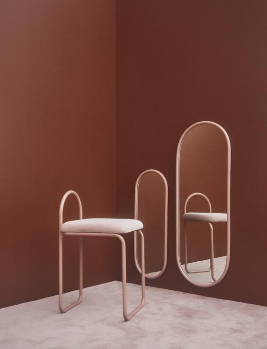 Produktbild Aytm Spiegel Angui - Rosé - 78 cm