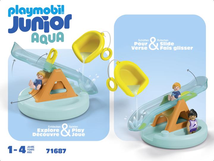 Actual product image Playmobil Badeinsel mit Wasserrutsche (71687, Playmobil Junior)