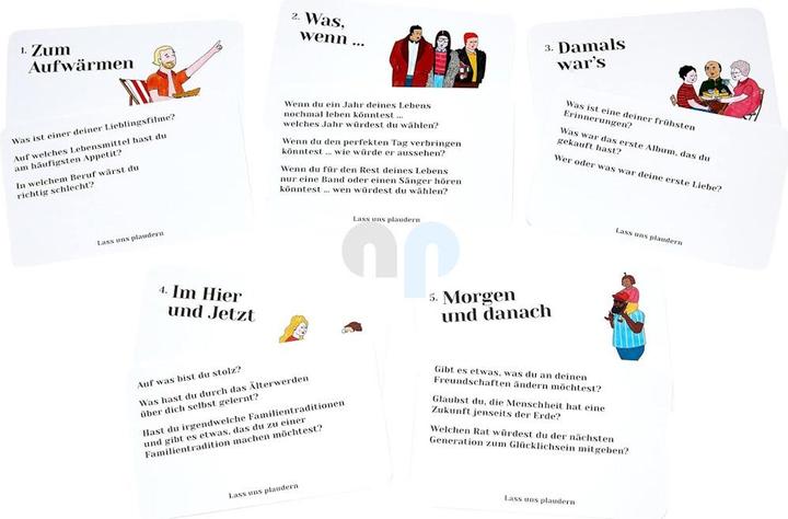 Actual product image Gamely Let's chat - question cards that make friends and stimulate unexpected conversations (German)