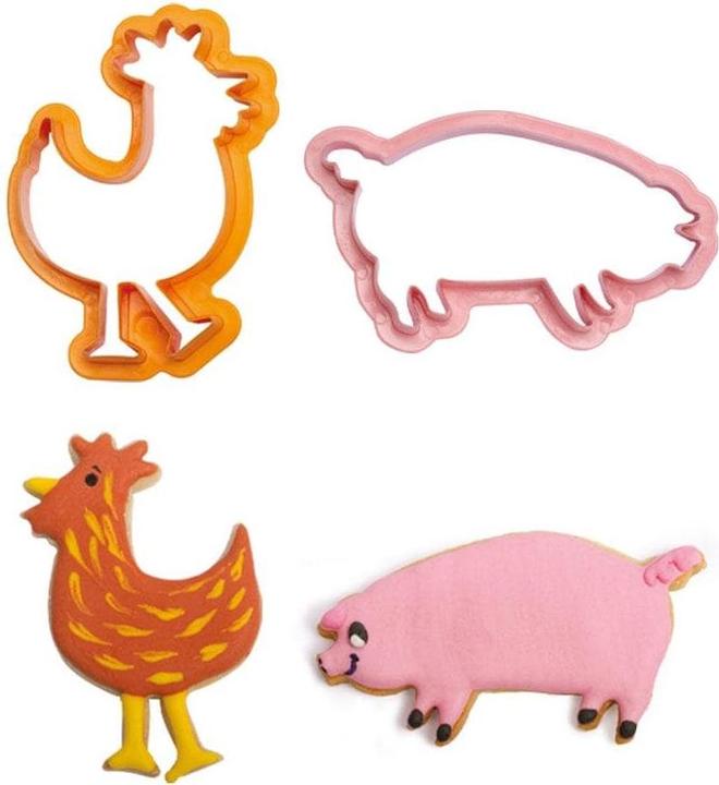 Actual product image Decora Cookie cutter - farm animals (4pcs)