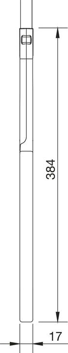Produktbild Servetto Zugstangengriff Bell Griff passend zu Kleiderlift Junior Kunststoff transparent (1 Stk.)
