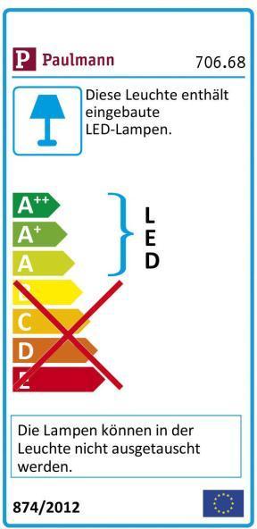Etichetta energetica Paulmann Set di strisce MaxLED 500 (Bianco caldo, 150 cm, Interno)