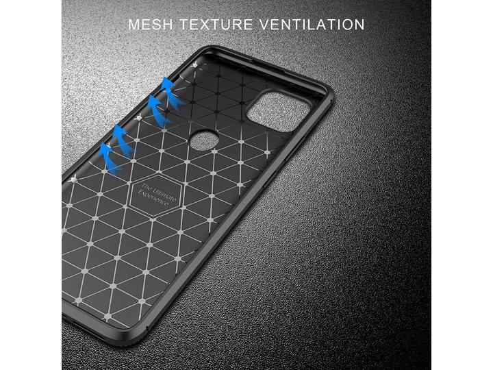 Actual product image Screenguard Motorola Moto G 5G Cover Carbon Design TPU Case (Motorola Moto G 5G)