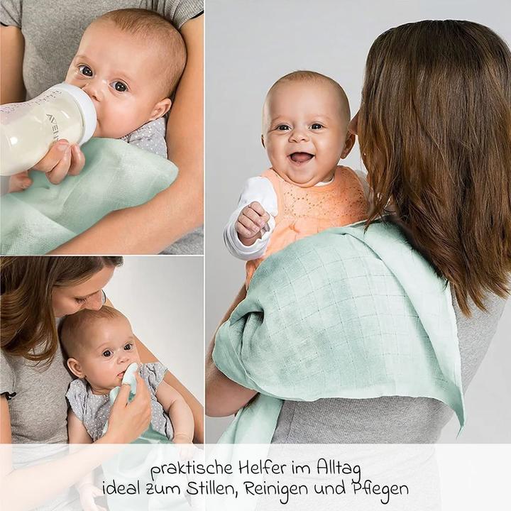 Actual product image Makian Mullwindeln & Mulltücher Mullwindel / Mulltuch 8er Pack 70 x 70 cm (70 cm, 70 cm)