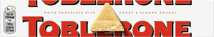 Image du produit Toblerone Swiss White Chocolate with Honey & Almond Nougat (100 g)