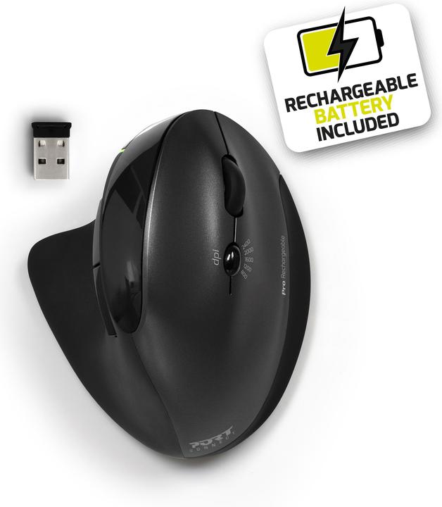 Image du produit Port Designs Souris Ergonomique Rechargeable Bluetooth Main Droite (Sans fil)