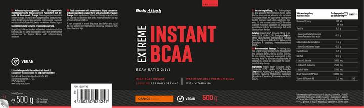 Produktbild Body Attack Extreme Instant BCAA (500g Dose) (1 Stück, Pulver, 500 g)