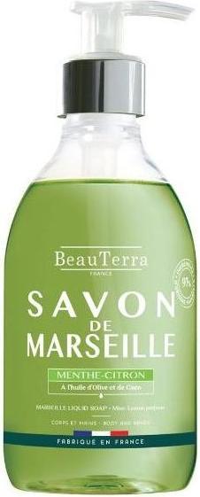 Actual product image BeauTerra Liquid soap Marseille Mint Lemon (Liquid soap, 1000 ml)