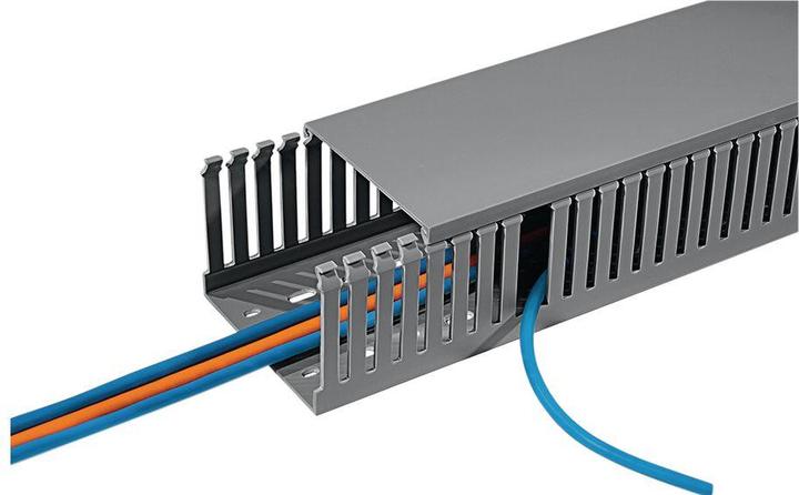 Image du produit HellermannTyton Slotted trunking étroit W25 x H60mm (Conduit, 200 cm)