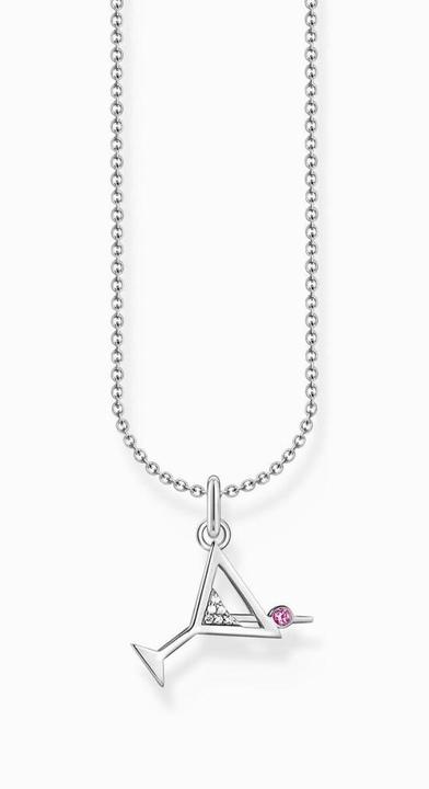 Produktbild Thomas Sabo Kette mit Cocktail-Anhänger Silber (925 Sterlingsilber, 38 cm)