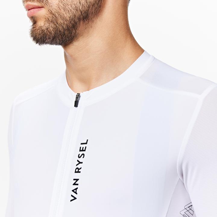 Image du produit Van rysel Maillot vélo route unisexe été manches courtes - Racer 2 blanc (M)