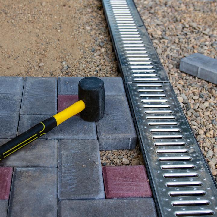 Actual product image Wiltec Drainage Storm Ground Channel 4x1m 1.5t Heelguard Galvanised Rain Waste Sewage Water Drain