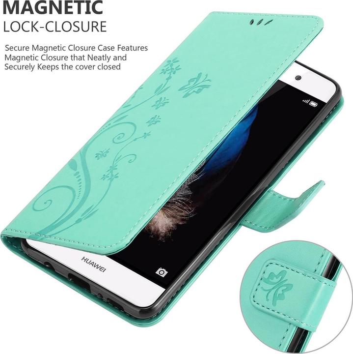 Productafbeelding Cadorabo Bloemen Boekomslag (Huawei P8 Lite)