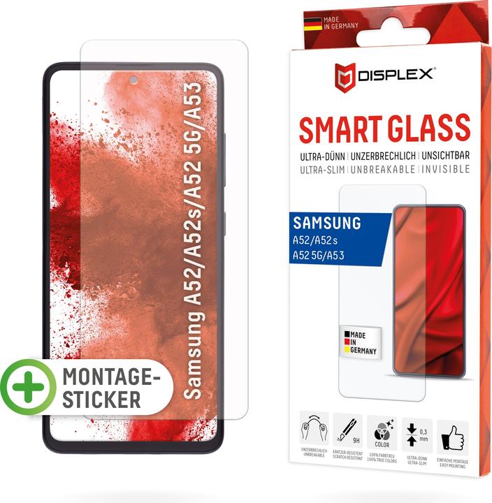 Actual product image Displex Smart Glass, Displayschutzfolie (1 Piece, Samsung Galaxy A52s 5G, Samsung Galaxy A52 5G, Samsung Galaxy A52)
