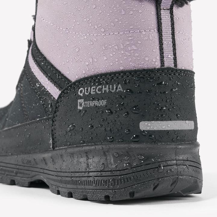 Immagine prodotto Quechua Scarpe invernali per bambini taglia 35-38 stringate, calde, impermeabili, da trekking - SH100 (38)
