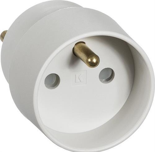 Produktbild LK Hybridstecker-AdapterDk-Masse auf Pin-Masse 16Alysegrau