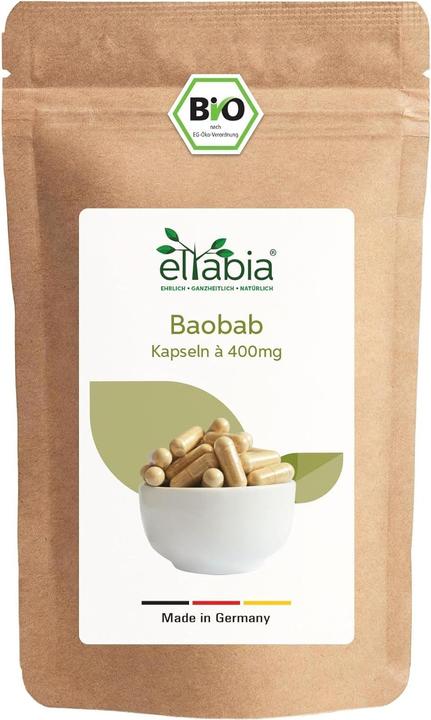Image du produit Eltabia Gélules de baobab bio | Haute dose 1290mg dose journalière (200 pièce(s), Capsules)