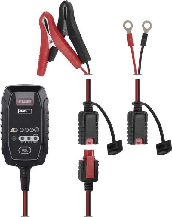 Image du produit Emos Chargeur de batterie de voiture /12V 0,8A (12V, 6V, 0.80 A)
