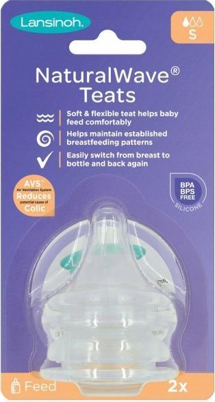 Actual product image Lansinoh Slow Flow Natural Wave (2 x, from birth)