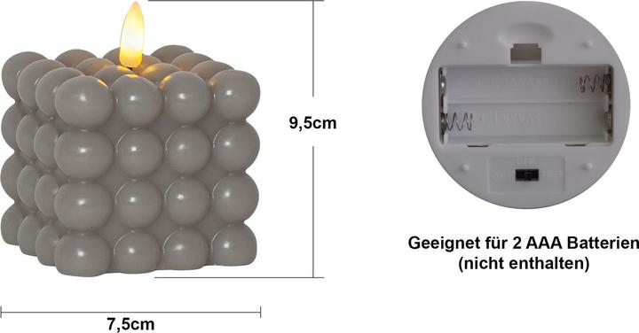 Image du produit Star Trading Bougie à bulles | Bougies LED avec fonction minuterie | Bougies LED à flamme vacillante (2 x)
