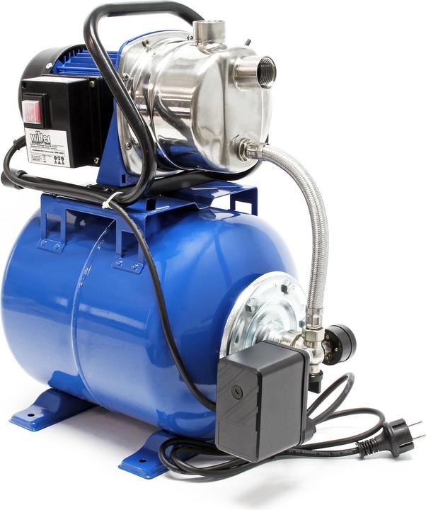 Produktbild Wiltec Hauswasserwerk 3400l/h 1200W 19l Membrankessel Druckschalter Gartenpumpe (Hauswasserpumpe)