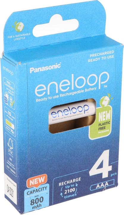 Immagine prodotto Panasonic Batteria HR-4UTGB Blister con 4 eneloop AAA (4 pz., AAA, 800 mAh)