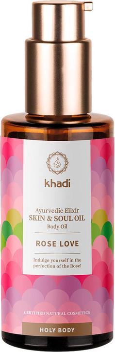 Khadi Ayurvedisches Körperöl ROSE LOVE - Belebt das Herz-Chakra (Körperöl, 100 ml)