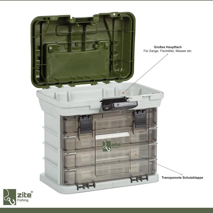 Produktbild Zite Fishing Angelkoffer mit 4 Tackleboxen