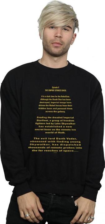 Actual product image Star Wars Mens The Empire Strikes Back Opening Crawl Sweatshirt (XL)