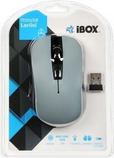 Produktbild iBox LORIINI Maus Beidhändig RF Wireless Optisch 1600 DPI (Kabellos)