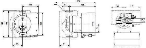 Produktbild Grundfos Elektronisch geregelte Umwlzpumpe MAGNA3 25-100 180 mm 1 1/2" 97924626