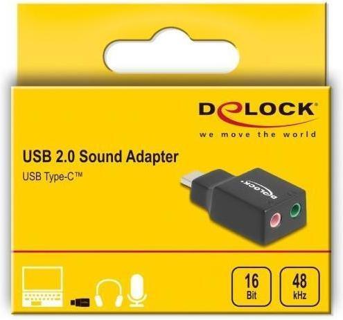 Immagine prodotto Delock Scheda audio USB esterna con connettore Type-C a 2 x 3.5 (USB)