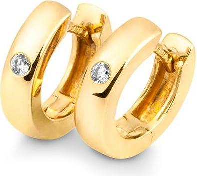 Produktbild Breuning Creolen - BRILL. 0,06 Ct. H/si (585, - Gold)