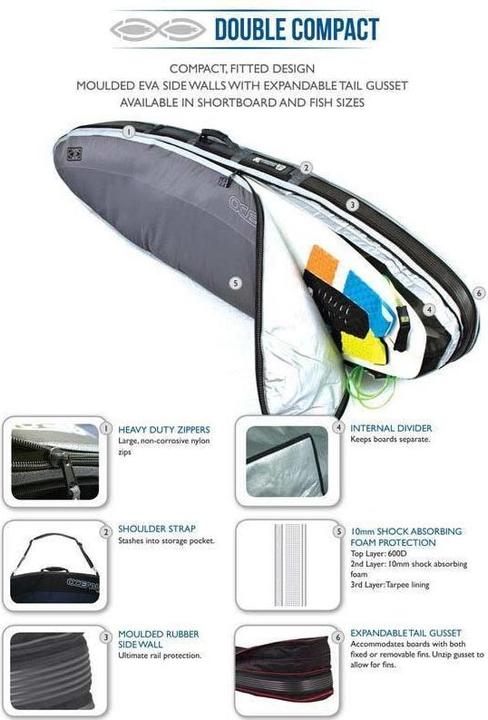 Immagine prodotto Ocean & Earth 8 Copertina tripla compatta per shortboard