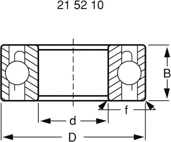 Immagine prodotto Reely Set di cuscinetti a sfera per il telaio Tamiya TT-03