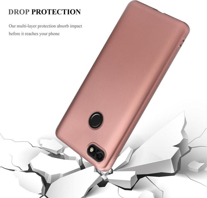 Actual product image Cadorabo Bumper TPU Matt Metallic (Huawei Y6 Pro (2017))