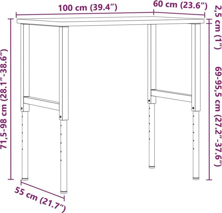 Produktbild VidaXL Sem (60 cm, 100 cm)