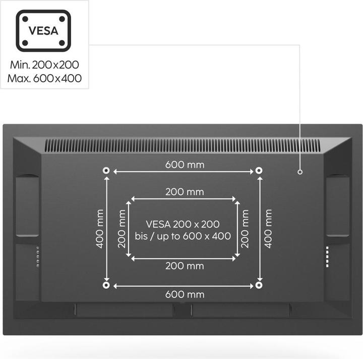 Image du produit Hama Pied TV (Universel, 165", 40 kg)