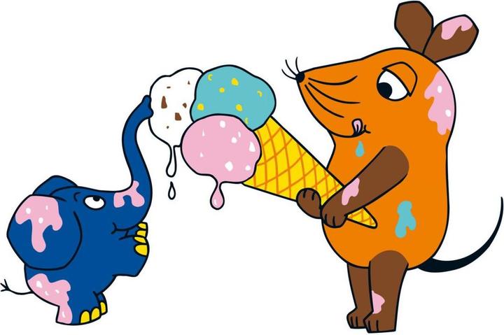 Actual product image Eats ice cream (50 x 33 cm)