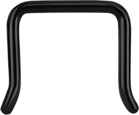 Produktbild Star Piercing Septum Ring U abgewinkelt schwarz (ohne Messing, Chirurgenstahl 316L)