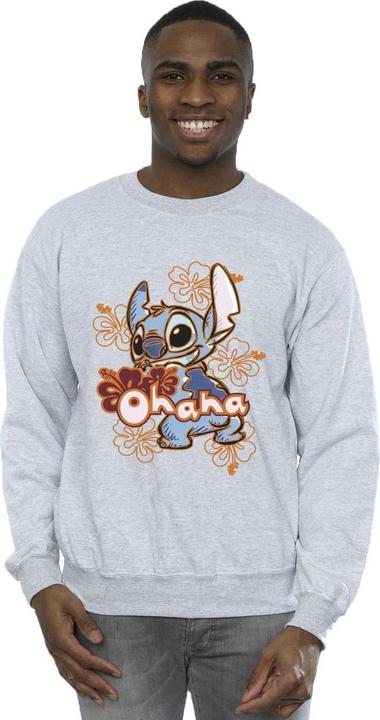 Produktbild Disney Lilo And Stitch Ohana Orange Hibiscus Sweatshirt (XXL)