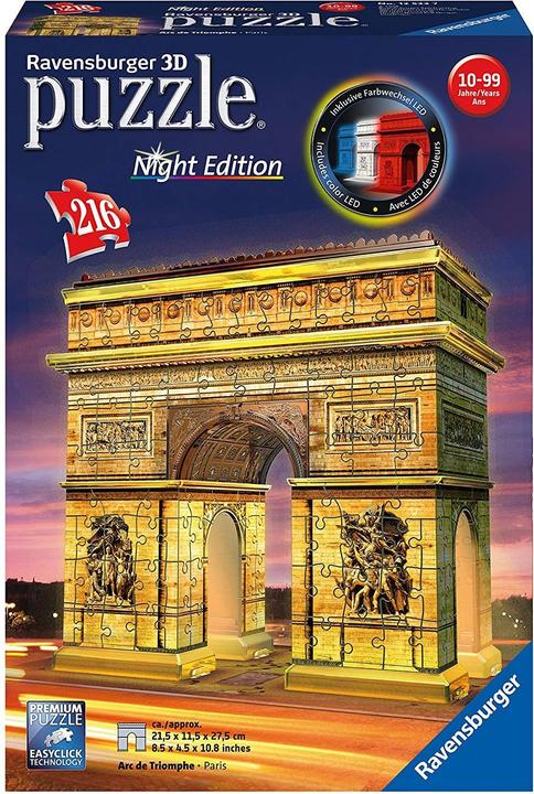 Actual product image Ravensburger Arc de Triomphe Night Edition (216 pieces)