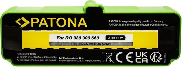 Actual product image Patona Akku Roomba iRobot 980