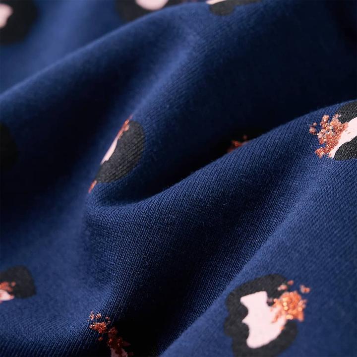 Image du produit VidaXL Sweat à capuche enfant bleu marine 128,Matériau : 95 (128)