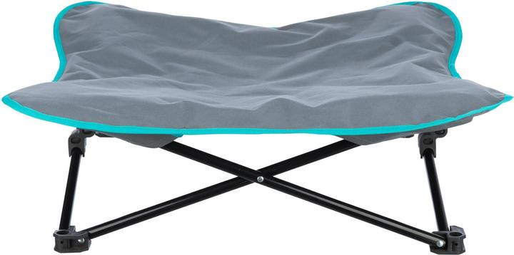 Actual product image Trixie Camping Bed, up to 15 kg, 69 x 20 cm, Dark Grey/Petrol (Dog)