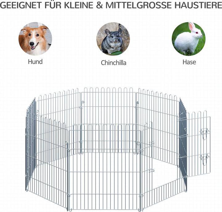 Actual product image PawHut Free run enclosure as 8-piece puppy run