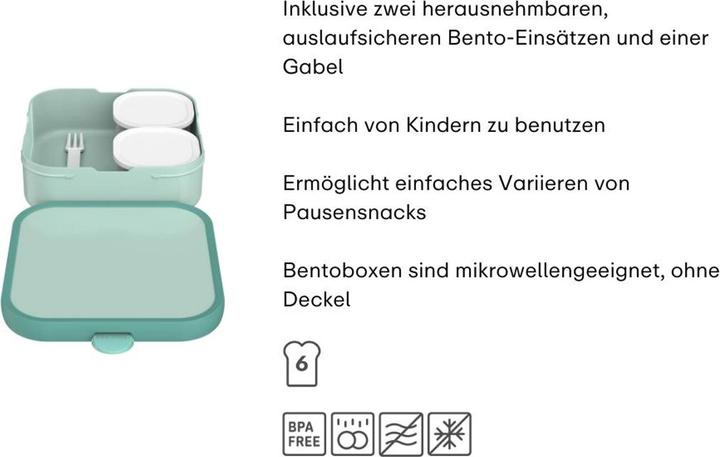 Produktbild Little Dutch Bento Lunchbox Campus Gross - Fairy Garden