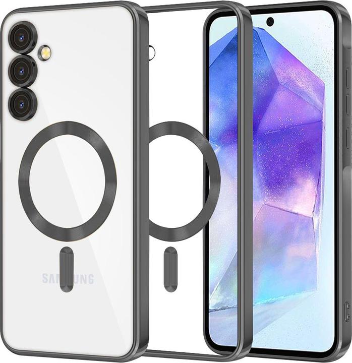 Produktbild Techsuit - Luxury Crystal MagSafe - Samsung Galaxy A55 5G - Black (Samsung Galaxy A55)
