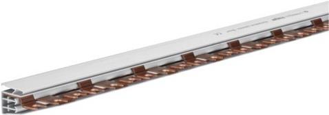 Hager Phase bar 3-pole KDN380B Fork connection 16qmm 80A 57 modules